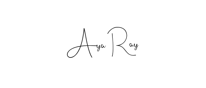 Make a beautiful signature design for name Aya Ray. With this signature (Andilay-7BmLP) style, you can create a handwritten signature for free. Aya Ray signature style 4 images and pictures png
