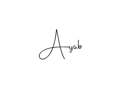 Once you've used our free online signature maker to create your best signature Andilay-7BmLP style, it's time to enjoy all of the benefits that Ayab name signing documents. Ayab signature style 4 images and pictures png
