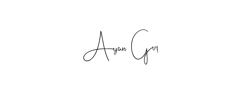 How to make Ayan Gul signature? Andilay-7BmLP is a professional autograph style. Create handwritten signature for Ayan Gul name. Ayan Gul signature style 4 images and pictures png