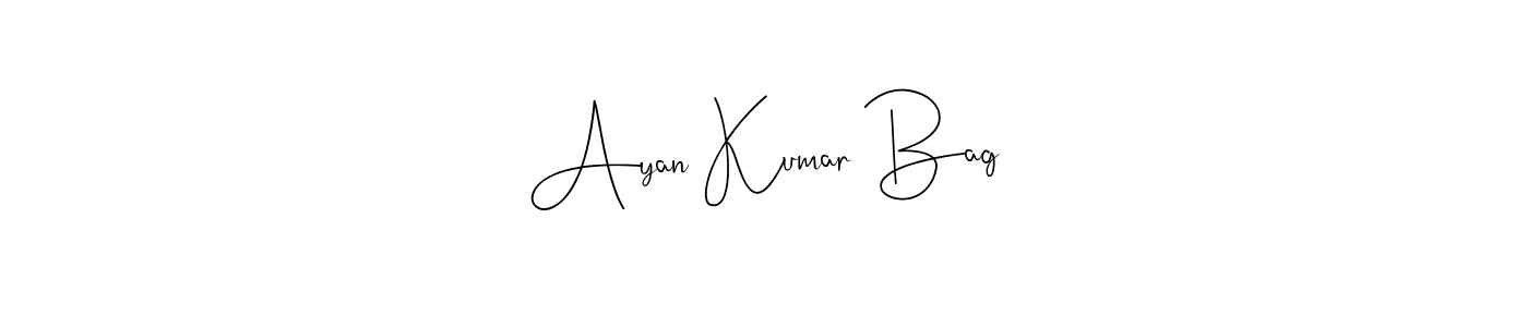 Make a beautiful signature design for name Ayan Kumar Bag. Use this online signature maker to create a handwritten signature for free. Ayan Kumar Bag signature style 4 images and pictures png