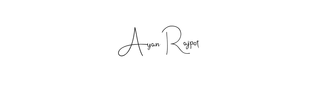 The best way (Andilay-7BmLP) to make a short signature is to pick only two or three words in your name. The name Ayan Rajpot include a total of six letters. For converting this name. Ayan Rajpot signature style 4 images and pictures png