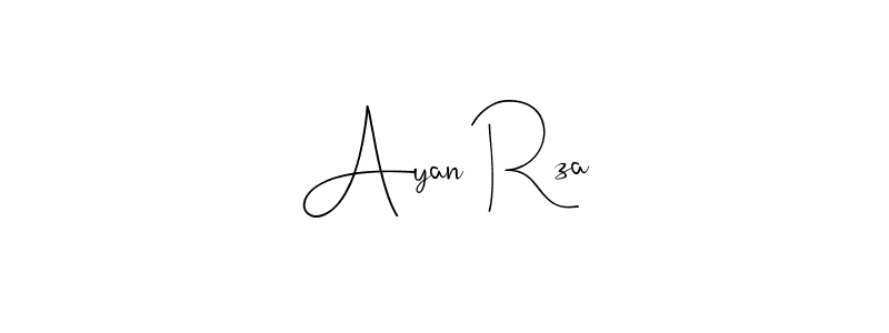 Andilay-7BmLP is a professional signature style that is perfect for those who want to add a touch of class to their signature. It is also a great choice for those who want to make their signature more unique. Get Ayan Rza name to fancy signature for free. Ayan Rza signature style 4 images and pictures png