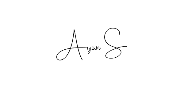 It looks lik you need a new signature style for name Ayan S. Design unique handwritten (Andilay-7BmLP) signature with our free signature maker in just a few clicks. Ayan S signature style 4 images and pictures png