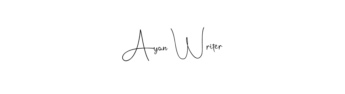 It looks lik you need a new signature style for name Ayan Writer. Design unique handwritten (Andilay-7BmLP) signature with our free signature maker in just a few clicks. Ayan Writer signature style 4 images and pictures png