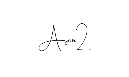 if you are searching for the best signature style for your name Ayan2. so please give up your signature search. here we have designed multiple signature styles  using Andilay-7BmLP. Ayan2 signature style 4 images and pictures png