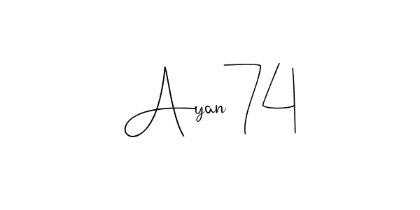 This is the best signature style for the Ayan74 name. Also you like these signature font (Andilay-7BmLP). Mix name signature. Ayan74 signature style 4 images and pictures png