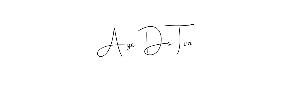 How to Draw Aye Da Tun signature style? Andilay-7BmLP is a latest design signature styles for name Aye Da Tun. Aye Da Tun signature style 4 images and pictures png