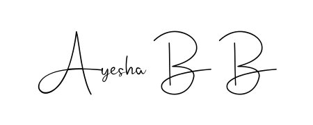 Ayesha B B stylish signature style. Best Handwritten Sign (Andilay-7BmLP) for my name. Handwritten Signature Collection Ideas for my name Ayesha B B. Ayesha B B signature style 4 images and pictures png