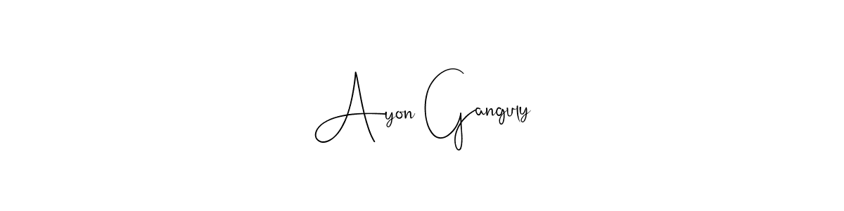 You should practise on your own different ways (Andilay-7BmLP) to write your name (Ayon Ganguly) in signature. don't let someone else do it for you. Ayon Ganguly signature style 4 images and pictures png