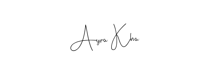 Use a signature maker to create a handwritten signature online. With this signature software, you can design (Andilay-7BmLP) your own signature for name Ayra Kha. Ayra Kha signature style 4 images and pictures png