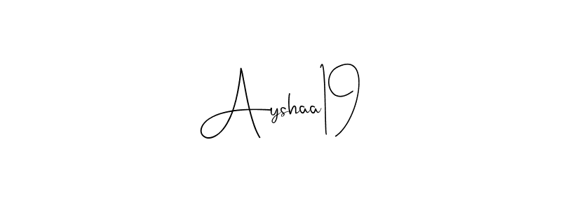 Here are the top 10 professional signature styles for the name Ayshaa19. These are the best autograph styles you can use for your name. Ayshaa19 signature style 4 images and pictures png