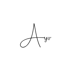 Make a beautiful signature design for name Ayu. Use this online signature maker to create a handwritten signature for free. Ayu signature style 4 images and pictures png