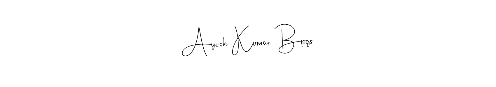 Ayush Kumar Blogs stylish signature style. Best Handwritten Sign (Andilay-7BmLP) for my name. Handwritten Signature Collection Ideas for my name Ayush Kumar Blogs. Ayush Kumar Blogs signature style 4 images and pictures png
