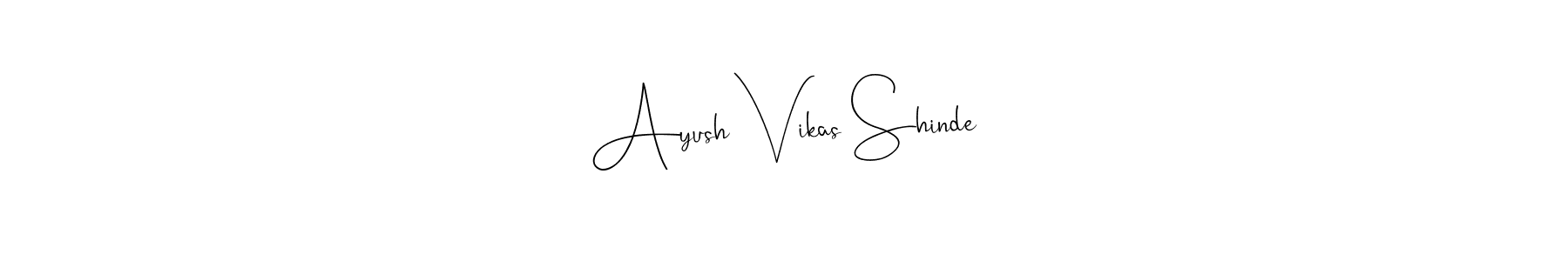 You can use this online signature creator to create a handwritten signature for the name Ayush Vikas Shinde. This is the best online autograph maker. Ayush Vikas Shinde signature style 4 images and pictures png