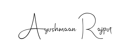 Master the art of signing with Ayushmaan Rajput written in fluent Andilay-7BmLP script. A great template to practice and refine your handwriting. Ayushmaan Rajput signature style 4 images and pictures png
