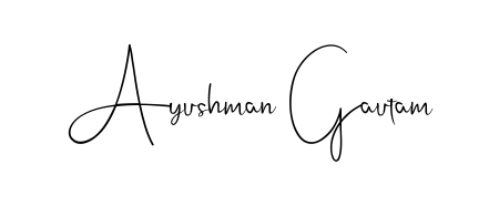 Make a beautiful signature design for name Ayushman Gautam. With this signature (Andilay-7BmLP) style, you can create a handwritten signature for free. Ayushman Gautam signature style 4 images and pictures png