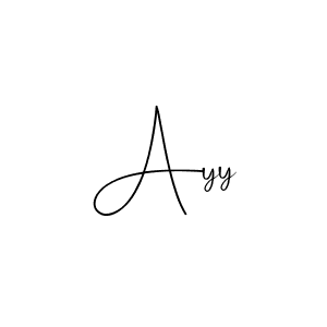 Use a signature maker to create a handwritten signature online. With this signature software, you can design (Andilay-7BmLP) your own signature for name Ayy. Ayy signature style 4 images and pictures png