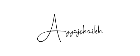 Get inspired by this graceful Andilay-7BmLP signature style for name Ayyajshaikh. Smooth loops and balanced proportions for everyday use. Ayyajshaikh signature style 4 images and pictures png