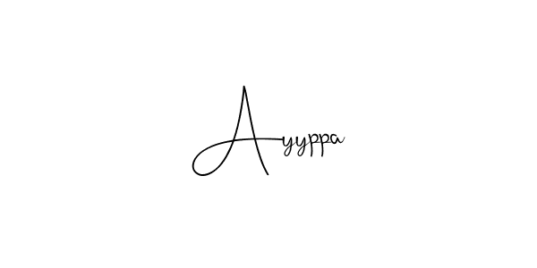 How to make Ayyppa name signature. Use Andilay-7BmLP style for creating short signs online. This is the latest handwritten sign. Ayyppa signature style 4 images and pictures png