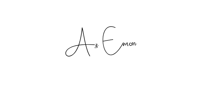 You should practise on your own different ways (Andilay-7BmLP) to write your name (Az Emon) in signature. don't let someone else do it for you. Az Emon signature style 4 images and pictures png