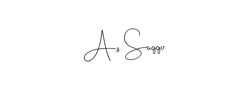 You should practise on your own different ways (Andilay-7BmLP) to write your name (Az Saggu) in signature. don't let someone else do it for you. Az Saggu signature style 4 images and pictures png
