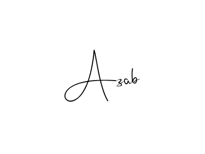 It looks lik you need a new signature style for name Azab. Design unique handwritten (Andilay-7BmLP) signature with our free signature maker in just a few clicks. Azab signature style 4 images and pictures png