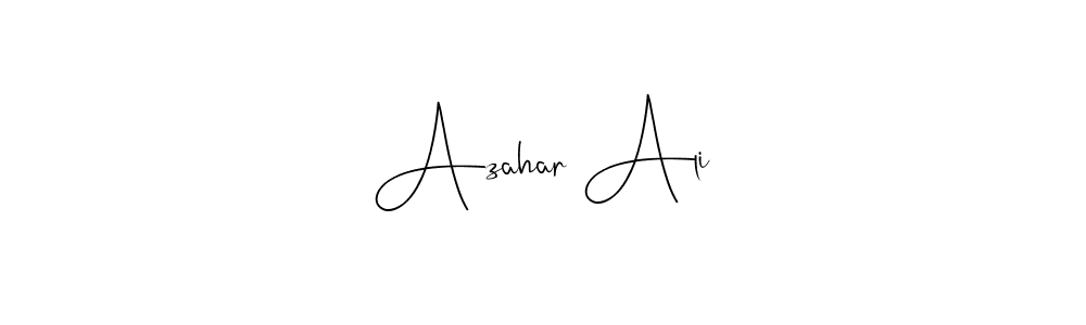 Andilay-7BmLP is a professional signature style that is perfect for those who want to add a touch of class to their signature. It is also a great choice for those who want to make their signature more unique. Get Azahar Ali name to fancy signature for free. Azahar Ali signature style 4 images and pictures png