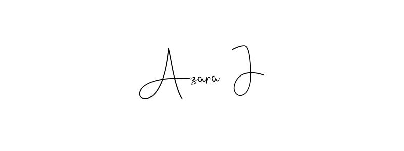 if you are searching for the best signature style for your name Azara  J. so please give up your signature search. here we have designed multiple signature styles  using Andilay-7BmLP. Azara  J signature style 4 images and pictures png