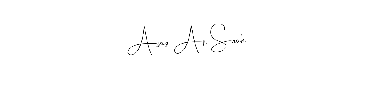 The best way (Andilay-7BmLP) to make a short signature is to pick only two or three words in your name. The name Azaz Ali Shah include a total of six letters. For converting this name. Azaz Ali Shah signature style 4 images and pictures png