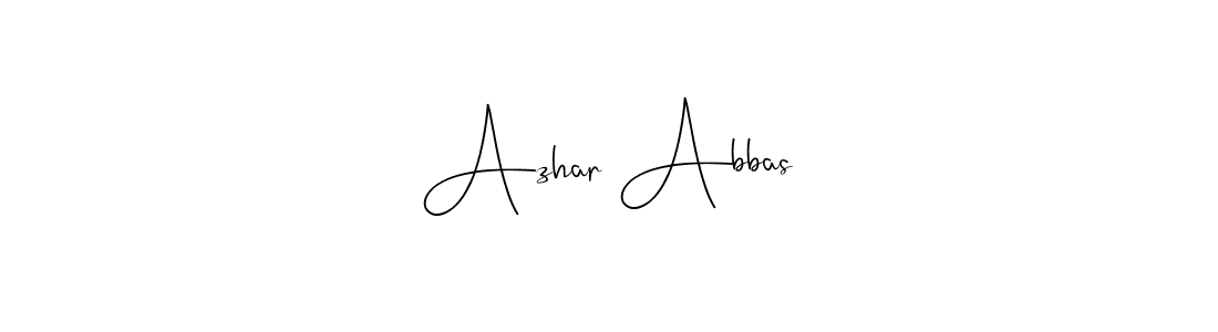 Also we have Azhar Abbas name is the best signature style. Create professional handwritten signature collection using Andilay-7BmLP autograph style. Azhar Abbas signature style 4 images and pictures png