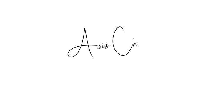 Make a beautiful signature design for name Aziz Ch. Use this online signature maker to create a handwritten signature for free. Aziz Ch signature style 4 images and pictures png