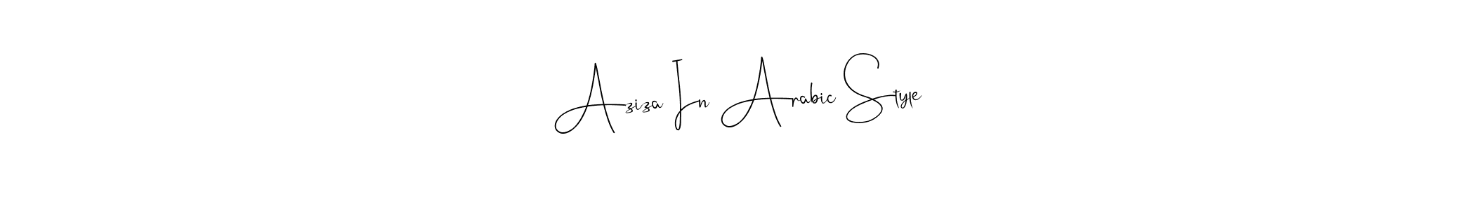 Make a beautiful signature design for name Aziza In Arabic Style. With this signature (Andilay-7BmLP) style, you can create a handwritten signature for free. Aziza In Arabic Style signature style 4 images and pictures png