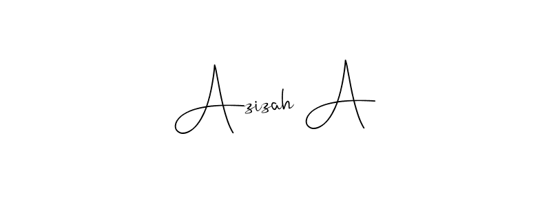 Use a signature maker to create a handwritten signature online. With this signature software, you can design (Andilay-7BmLP) your own signature for name Azizah A. Azizah A signature style 4 images and pictures png