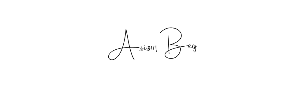 Also we have Azizul Beg name is the best signature style. Create professional handwritten signature collection using Andilay-7BmLP autograph style. Azizul Beg signature style 4 images and pictures png