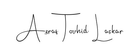 Master the art of signing with Azraf Touhid Laskar written in fluent Andilay-7BmLP script. A great template to practice and refine your handwriting. Azraf Touhid Laskar signature style 4 images and pictures png