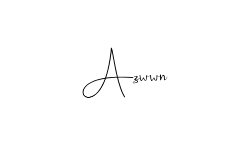 Make a beautiful signature design for name Azwwn. With this signature (Andilay-7BmLP) style, you can create a handwritten signature for free. Azwwn signature style 4 images and pictures png