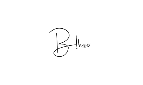 Make a beautiful signature design for name B!kzo. With this signature (Andilay-7BmLP) style, you can create a handwritten signature for free. B!kzo signature style 4 images and pictures png