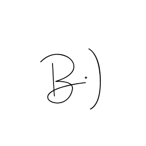 You can use this online signature creator to create a handwritten signature for the name B*). This is the best online autograph maker. B*) signature style 4 images and pictures png