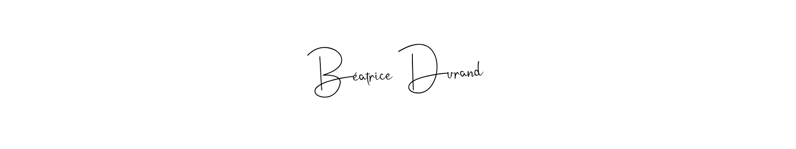 Use a signature maker to create a handwritten signature online. With this signature software, you can design (Andilay-7BmLP) your own signature for name Béatrice Durand. Béatrice Durand signature style 4 images and pictures png