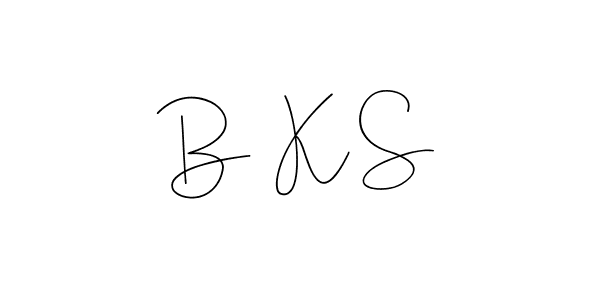 Also You can easily find your signature by using the search form. We will create B  K S name handwritten signature images for you free of cost using Andilay-7BmLP sign style. B  K S signature style 4 images and pictures png