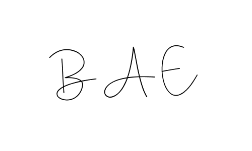 You should practise on your own different ways (Andilay-7BmLP) to write your name (B A E) in signature. don't let someone else do it for you. B A E signature style 4 images and pictures png