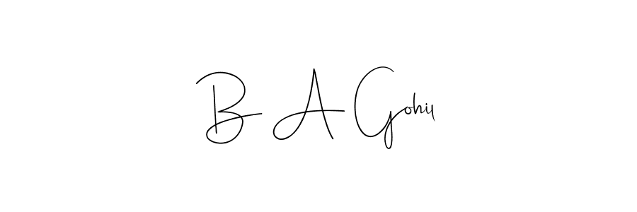 See photos of B A Gohil official signature by Spectra . Check more albums & portfolios. Read reviews & check more about Andilay-7BmLP font. B A Gohil signature style 4 images and pictures png