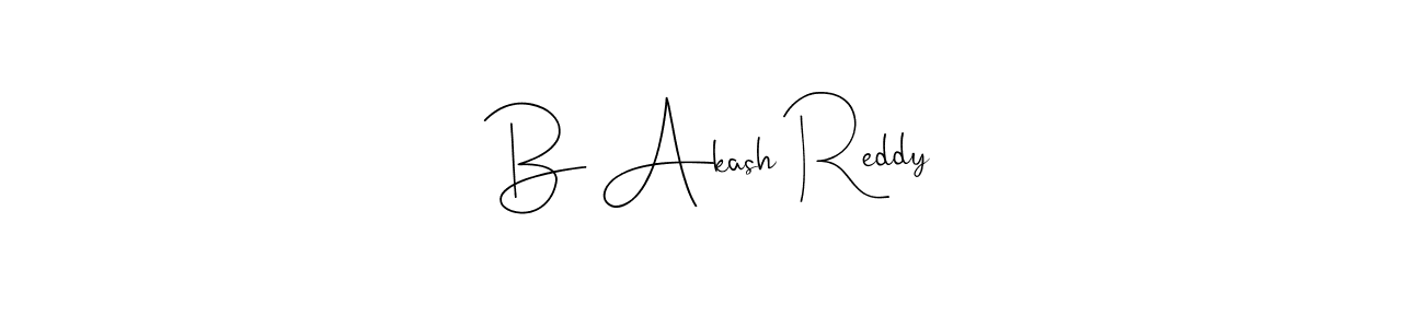 Also You can easily find your signature by using the search form. We will create B Akash Reddy name handwritten signature images for you free of cost using Andilay-7BmLP sign style. B Akash Reddy signature style 4 images and pictures png
