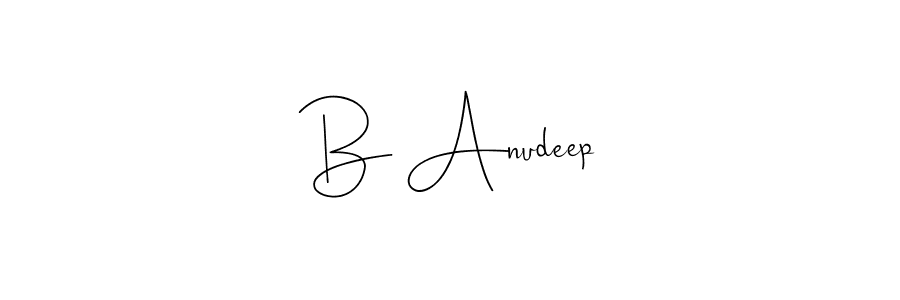 B Anudeep stylish signature style. Best Handwritten Sign (Andilay-7BmLP) for my name. Handwritten Signature Collection Ideas for my name B Anudeep. B Anudeep signature style 4 images and pictures png