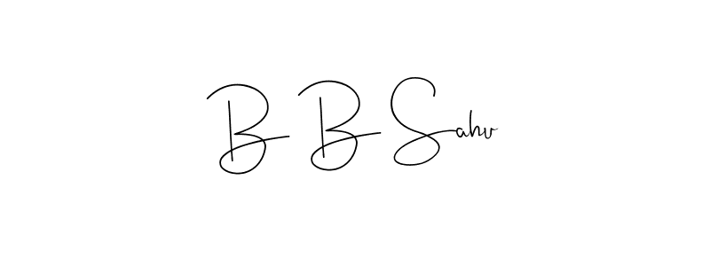 The best way (Andilay-7BmLP) to make a short signature is to pick only two or three words in your name. The name B B Sahu include a total of six letters. For converting this name. B B Sahu signature style 4 images and pictures png