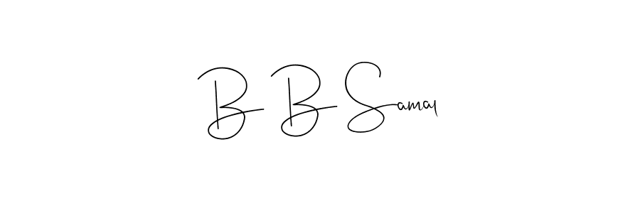 Make a beautiful signature design for name B B Samal. With this signature (Andilay-7BmLP) style, you can create a handwritten signature for free. B B Samal signature style 4 images and pictures png