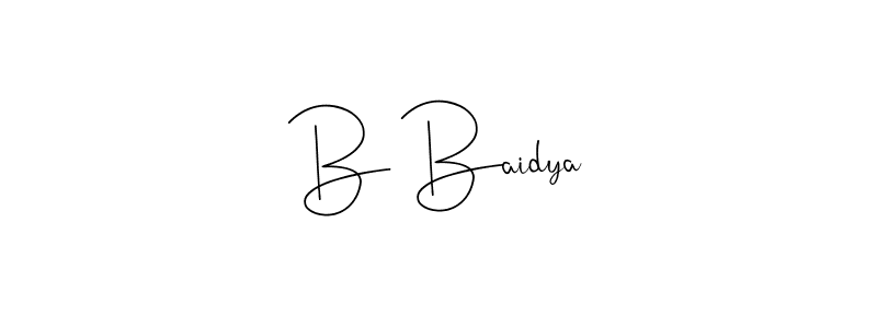 Once you've used our free online signature maker to create your best signature Andilay-7BmLP style, it's time to enjoy all of the benefits that B Baidya name signing documents. B Baidya signature style 4 images and pictures png