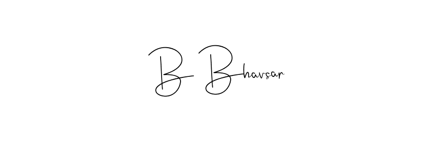 if you are searching for the best signature style for your name B Bhavsar. so please give up your signature search. here we have designed multiple signature styles  using Andilay-7BmLP. B Bhavsar signature style 4 images and pictures png