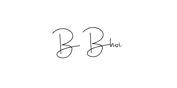 Make a beautiful signature design for name B Bhoi. With this signature (Andilay-7BmLP) style, you can create a handwritten signature for free. B Bhoi signature style 4 images and pictures png