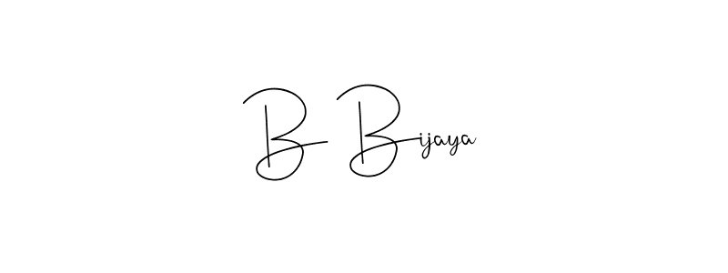 Design your own signature with our free online signature maker. With this signature software, you can create a handwritten (Andilay-7BmLP) signature for name B Bijaya. B Bijaya signature style 4 images and pictures png